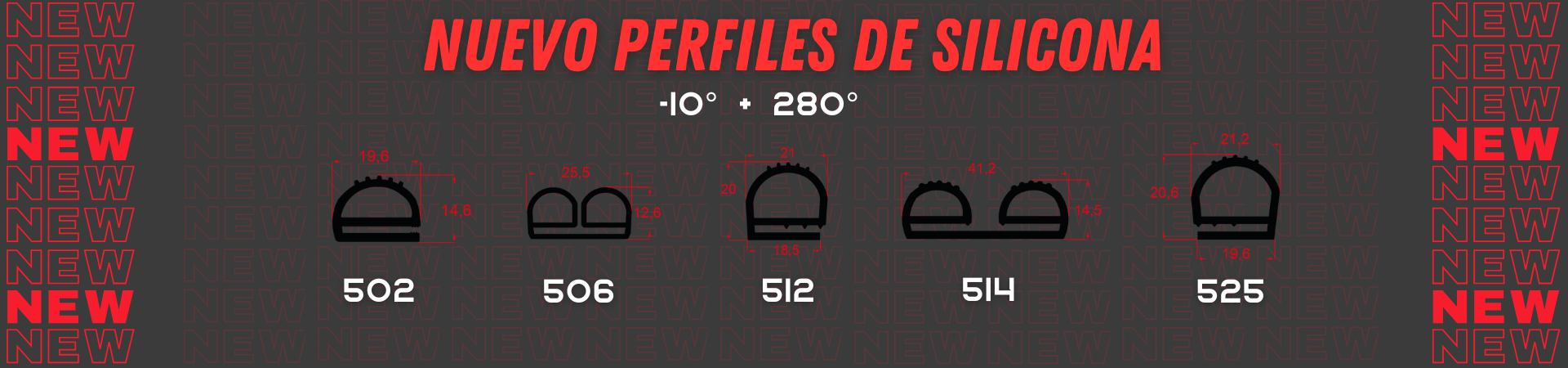 PERFILES DE SILICONA